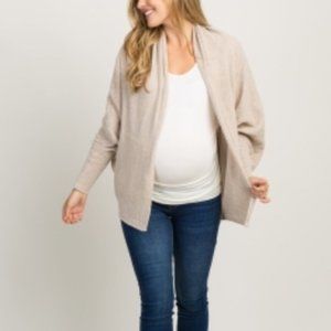 Pink Blush dolman sleeve linen blend cardigan